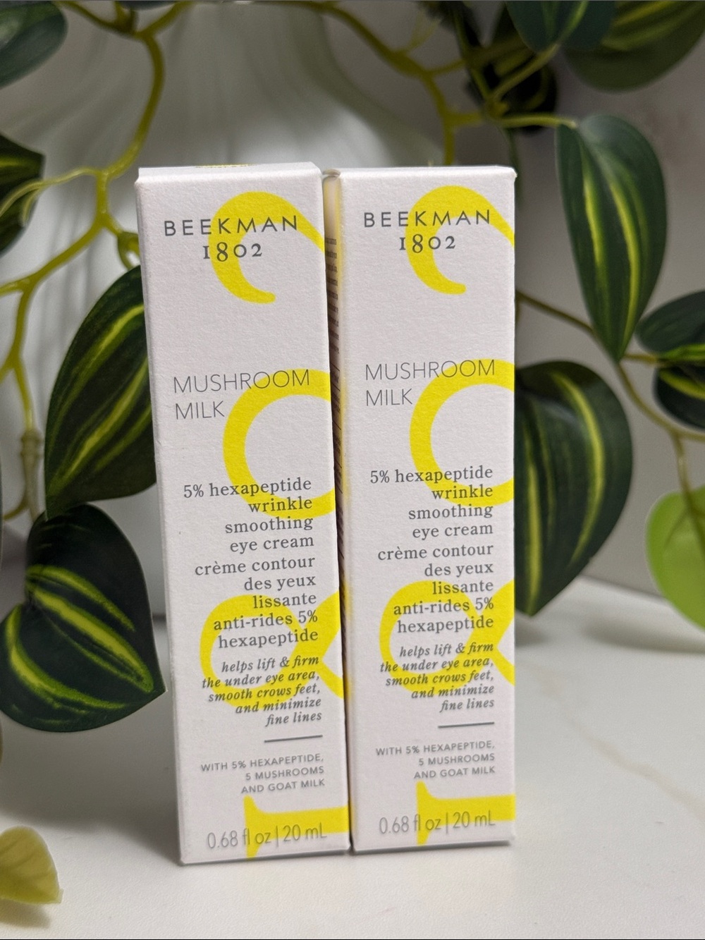 Beekman 1802 Mushroom Milk Eye Cream - 2x full size (.68 fl oz each)